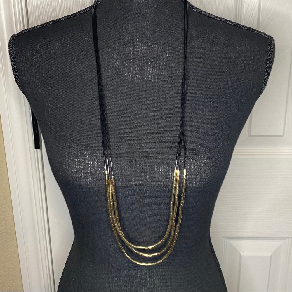 A new day multilayered cord necklace - Picture 2 of 2